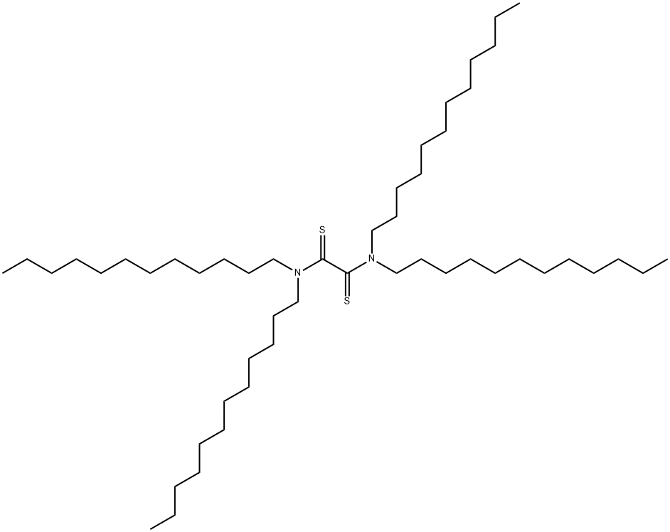 N,N,N',N'-Tetradodecylethanebisthioamide Struktur