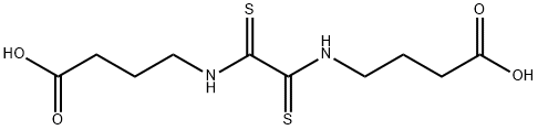 N,N'-ビス(3-カルボキシプロピル)エタンビスチオアミド 化学構造式