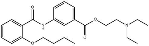 2-(Diethylamino)ethyl=3-(2-butoxybenzoylamino)benzoate Structure