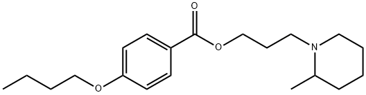 3-(2-Methylpiperidino)propyl=p-butoxybenzoate,63916-68-7,结构式
