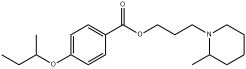3-(2-Methylpiperidino)propyl=p-sec-butoxybenzoate Struktur