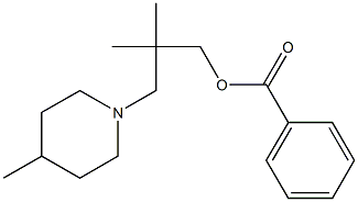2,2-Dimethyl-3-(4-methylpiperidino)propyl=benzoate,63916-77-8,结构式