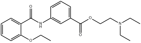 2-(Diethylamino)ethyl=3-(2-ethoxybenzoylamino)benzoate 结构式