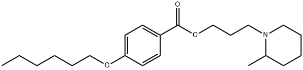 3-(2-Methylpiperidino)propyl=p-hexyloxybenzoate Struktur