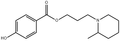 3-(2-Methylpiperidino)propyl=p-hydroxybenzoate Struktur
