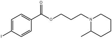 3-(2-Methylpiperidino)propyl=p-iodobenzoate Struktur