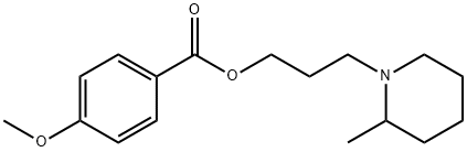 3-(2-Methylpiperidino)propyl=p-methoxybenzoate Struktur
