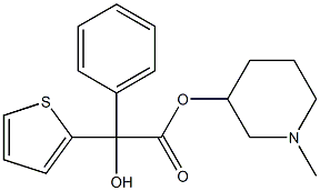 α-(2-Thienyl)-α-hydroxybenzeneacetic acid 1-methyl-3-piperidinyl ester 结构式