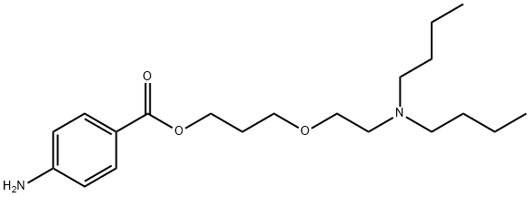 3-[β-(Dibutylamino)ethoxy]propyl=p-aminobenzoate Struktur