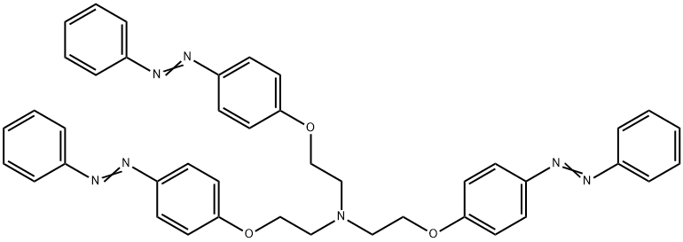 β-(p-Phenylazophenoxy)-N,N-bis[2-(p-phenylazophenoxy)ethyl]ethanamine Struktur