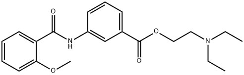 2-(Diethylamino)ethyl=3-(2-methoxybenzoyl)aminobenzoate Struktur