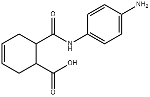 3-Cyclohexene-1-carboxylicacid,6-[[(4-aminophenyl)amino]carbonyl]-(9CI) Structure