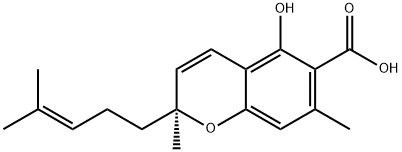 Cannabiorcichromenic acid Structure