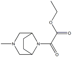 α-Oxo-3-methyl-3,8-diazabicyclo[3.2.1]octane-8-acetic acid ethyl ester Struktur