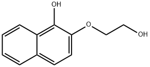 2-(β-ヒドロキシエトキシ)-1-ナフトール 化学構造式