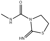 3-Thiazolidinecarboxamide,2-imino-N-methyl-(9CI) Struktur