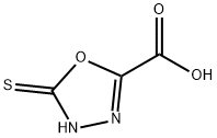 1,3,4-Oxadiazole-2-carboxylicacid,4,5-dihydro-5-thioxo-(9CI) Struktur