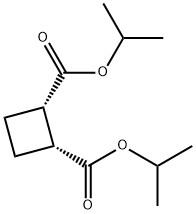 1α,2α-Cyclobutanedicarboxylic acid diisopropyl ester Struktur