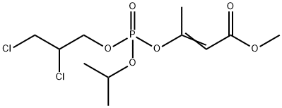 1-メトキシカルボニル-1-プロペン-2-イル=2,3-ジクロロプロピルイソプロピルホスファート 化学構造式