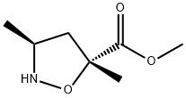 (3S)-3β,5α-Dimethyl-5-isoxazolidinecarboxylic acid methyl ester Structure