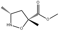 (3R)-3α,5β-Dimethyl-5-isoxazolidinecarboxylic acid methyl ester Structure