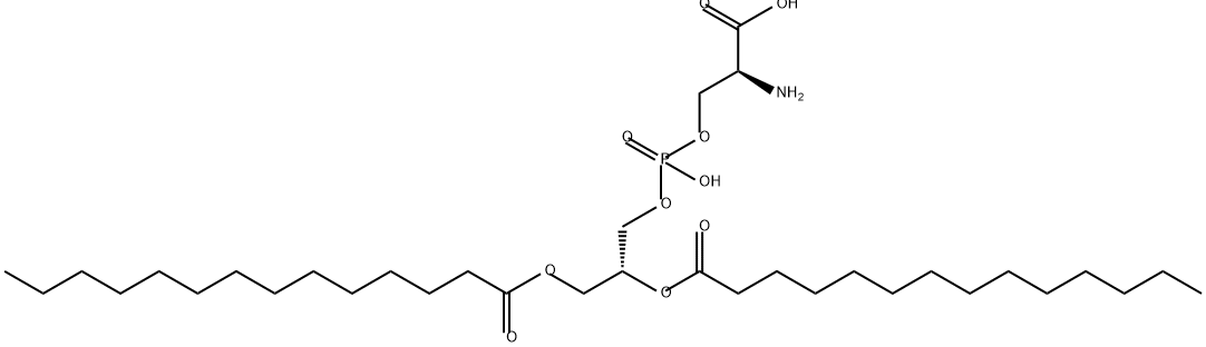 L-a-Phosphatidyl-L-serine,Dimyristoyl Struktur