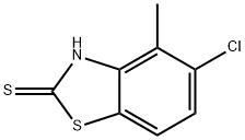 2(3H)-Benzothiazolethione,5-chloro-4-methyl-(9CI) Struktur