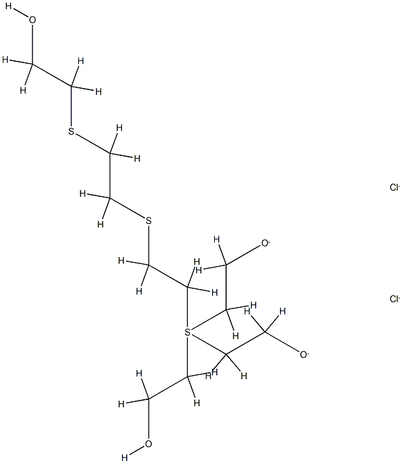 BIS-2(BIS(2-HYDROXYETHYL)SULPHONIUMETHYL)SULPHIDEDICHLORIDE Structure