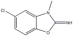 5-クロロ-3-メチル-2(3H)-ベンゾオキサゾールイミン 化学構造式