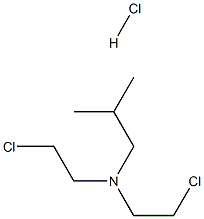 N,N-ビス(2-クロロエチル)-2-ブタンアミン·塩酸塩 化学構造式