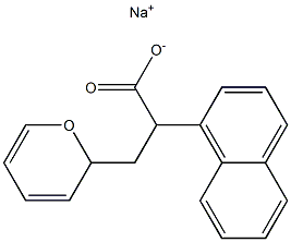 α-[(2H-Pyran-2-yl)methyl]-1-naphthaleneacetic acid sodium salt Structure