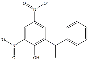 6-(α-Methylbenzyl)-2,4-dinitrophenol Struktur