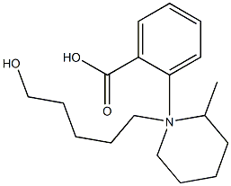 5-(2-Methylpiperidino)pentyl=benzoate Struktur