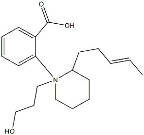 3-[2-(3-Pentenyl)piperidino]propyl=benzoate,64050-35-7,结构式