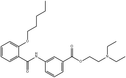 64050-36-8 2-(Diethylamino)ethyl=3-(2-pentoxybenzoylamino)benzoate