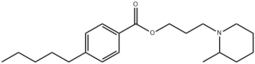 3-(2-Methylpiperidino)propyl=p-pentoxybenzoate Struktur