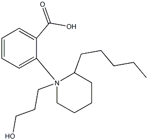 3-(2-Pentylpiperidino)propyl=benzoate Struktur