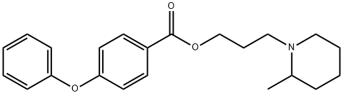 3-(2-Methylpiperidino)propyl=p-phenoxybenzoate Struktur