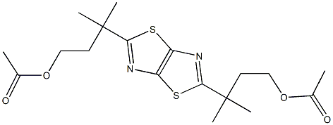 γ,γ,γ',γ'-Tetramethylthiazolo[5,4-d]thiazole-2,5-di(1-propanol)diacetate 结构式