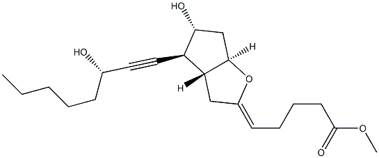 13,14-dehydroprostaglandin I2 methyl ester Struktur