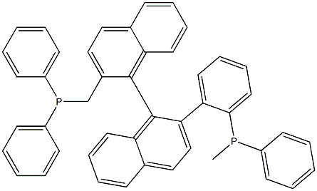 [aS,(-)]-2,2'-Bis[(diphenylphosphino)methyl]-1,1'-binaphthalene Struktur