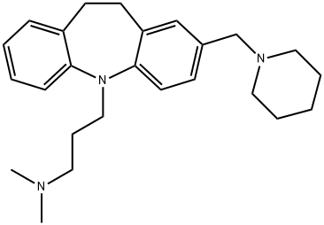10,11-Dihydro-N,N-dimethyl-2-(1-piperidinylmethyl)-5H-dibenz[b,f]azepine-5-propan-1-amine Struktur