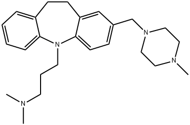 10,11-Dihydro-N,N-dimethyl-2-[(4-methyl-1-piperazinyl)methyl]-5H-dibenz[b,f]azepine-5-propan-1-amine Struktur