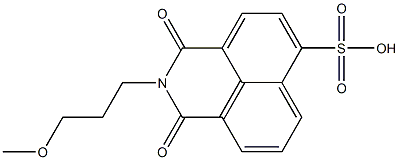 N-(3-Methoxypropyl)-1-sulfonaphthalene-4,5-dicarbimide Structure