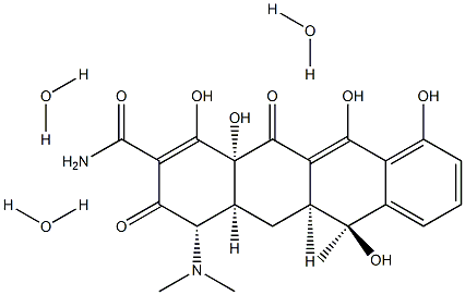 Tetracycline trihydrate Structure