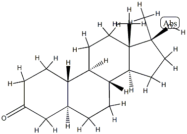 17β-Hydroxy-17-methyl-5α-estran-3-one Struktur