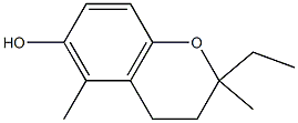 2H-1-Benzopyran-6-ol,2-ethyl-3,4-dihydro-2,5-dimethyl-(9CI) Structure