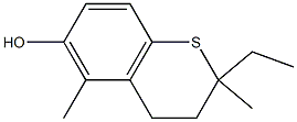 2H-1-Benzothiopyran-6-ol,2-ethyl-3,4-dihydro-2,5-dimethyl-(9CI) Struktur