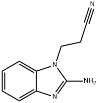 1H-Benzimidazole-1-propanenitrile,2-amino-(9CI) Struktur