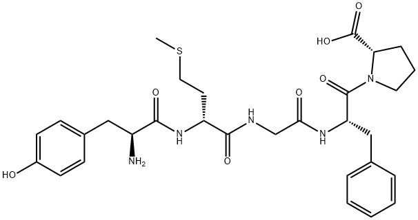 enkephalin, Met(2)-Pro(5)- 结构式